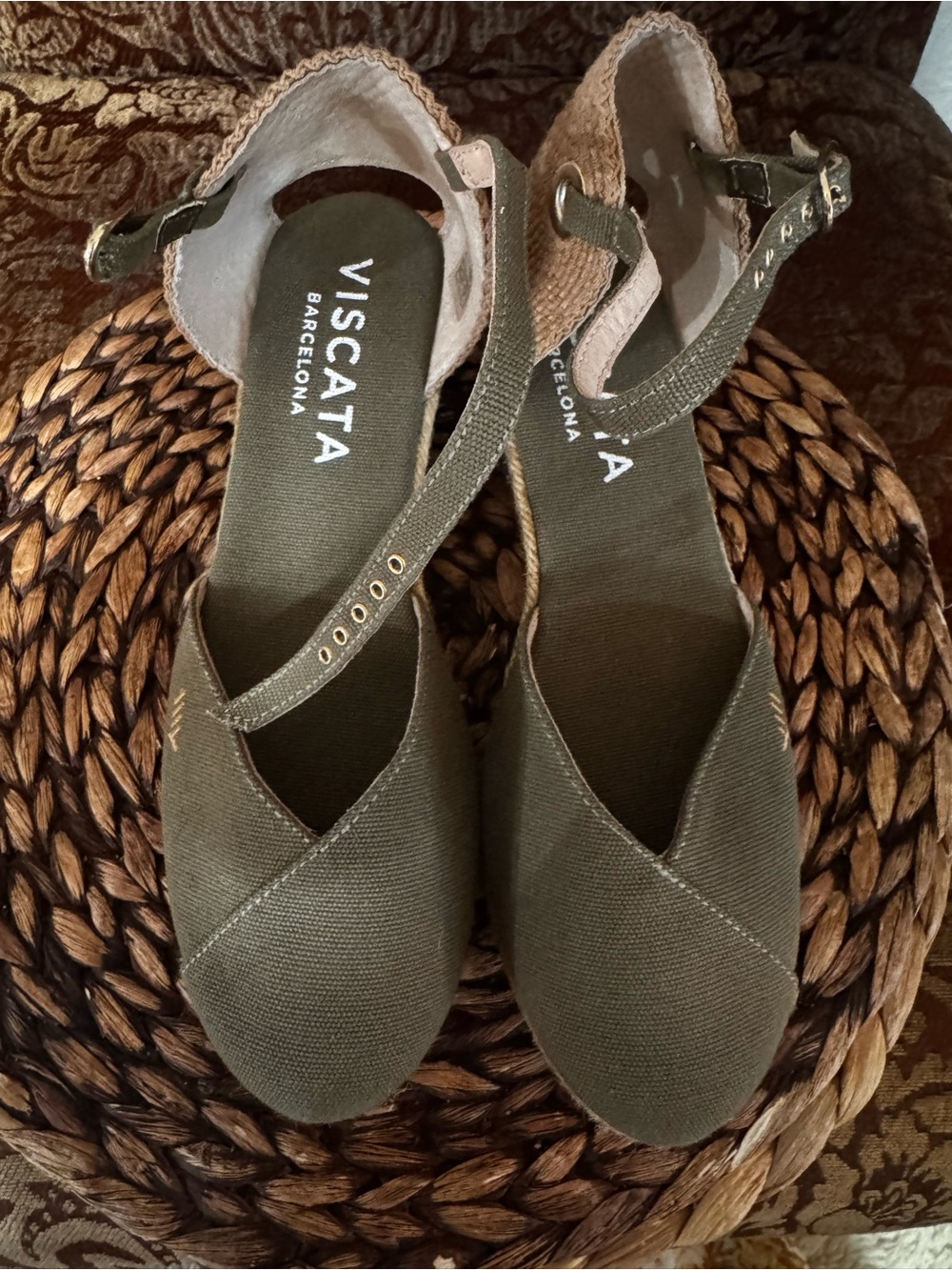 Pubol Premium Fabrics Canvas Espadrille Wedges
